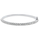 1.87ct G SI 14K White Gold Diamond Bangle Bracelet