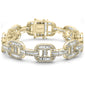 <span>DIAMOND  CLOSEOUT! </span> 10.10ct G SI 14K Yellow Gold Bagguette Diamond Bracelet 8"