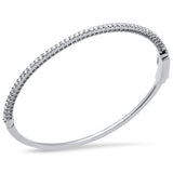 <span>DIAMOND CLOSEOUT! </span>1.02ct G SI 14K White Gold Diamond Bangle Bracelet