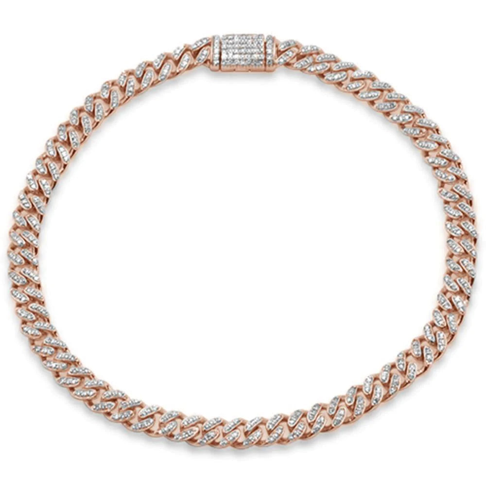 Rose gold cuban on sale bracelet