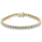 <span style="color:purple">SPECIAL!</span> 1.30ct G SI 10K Yellow Gold Diamond Miracle Illusion Tennis Bracelet