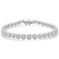 <span>DIAMOND  CLOSEOUT! </span> 1.07ct G SI 14K White Gold  Miracle Illusion Tennis Bracelet