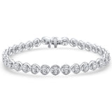 <span>DIAMOND  CLOSEOUT! </span> 1.07ct G SI 14K White Gold  Miracle Illusion Tennis Bracelet