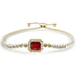 <span style="color:purple">SPECIAL!</span> 4.57ct G SI 14K Yellow Gold Diamond & Ruby Adjustable Gemstone Bola Bracelet