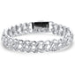 <span>DIAMOND  CLOSEOUT! </span> 9.47ct G SI 14K White Gold Round & Baguette Diamond Bracelet