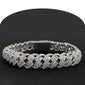 <span>DIAMOND  CLOSEOUT! </span> 9.47ct G SI 14K White Gold Round & Baguette Diamond Bracelet