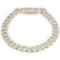 <span style="color:purple">SPECIAL!</span> 9MM 3.38ct G SI 10K Yellow Gold Diamond Micro Pave Iced Out Round Cuban Link Bracelet 8"
