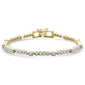 <span style="color:purple">SPECIAL!</span> 1.00ct G SI 14K Yellow Gold Diamond Miracle Illusion Bracelet 7" Long