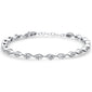 <span style="color:purple">SPECIAL!</span> .81ct G SI 14K White Gold Diamond Marquise Shape  Bracelet 5+2" Ext