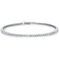 <span style="color:purple">SPECIAL!</span> 1.00ct G SI 14K White Gold Round Diamond Tennis Bracelet 7" Long