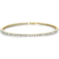 <span style="color:purple">SPECIAL!</span> 3.00ct G SI 14K Yellow Gold Diamond Tennis Bracelet 7" Long