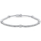 <span style="color:purple">SPECIAL!</span> 2.43ct  G SI 14K White Gold  Diamond Tennis Bracelet  7" Long