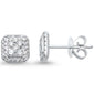 <span style="color:purple">SPECIAL!</span> .32ct G SI 14kt White Gold Square Princess Diamond Stud Earrings