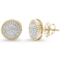 .17ct 14kt Yellow Gold Round Diamond Stud Earrings