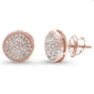 .17ct 14kt Rose Gold Round Diamond Stud Earrings