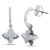 <span>DIAMOND CLOSEOUT! </span>.25ct 14k White Gold Diamond Drop Dangle Stud Earrings