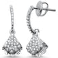 <span>DIAMOND  CLOSEOUT! </span>.27ct 14k White Gold Drop Dangle Diamond Earrings