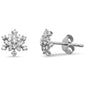 .26ct 14kt White Gold Diamond Snowflake Stud Earrings