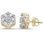 <span style="color:purple">SPECIAL!</span>1.03ct 14k  Gold Diamond Micro Pave Stud Earrings
