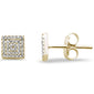 <span style="color:purple">SPECIAL!</span> .12ct 14kt Gold Trendy Square Diamond Stud Earrings