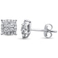 <span style="color:purple">SPECIAL!</span> .25ct 14k White Gold Diamond Square Shape Stud Earrings