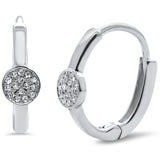 <span>DIAMOND CLOSEOUT! </span>.05ct F SI 14K White Gold Diamond Lever Back Style Earrings