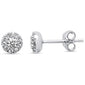 <span style="color:purple">SPECIAL!</span> .32ct 14K White Gold Pave Diamond Stud Earrings