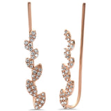 <span>DIAMOND CLOSEOUT! </span>.32ct F SI 14K Rose Gold Diamond Drop Earrings
