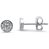 <span>DIAMOND CLOSEOUT! </span>.07ct 14k White Gold Hexagon Shaped Diamond Stud Earrings