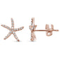 <span style="color:purple">SPECIAL!</span> .18ct 14KT Gold Trendy Starfish Diamond Stud Earrings