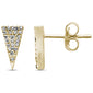 .17ct 14KT Yellow Gold Geometric Triangle Trendy Diamond Stud Earrings