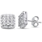 <span>DIAMOND CLOSEOUT! </span>.20ct 10K White Gold Diamond Square Stud Earrings