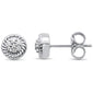 .10ct 10K White Gold Diamond Round Stud Earrings