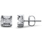<span style="color:purple">SPECIAL!</span> .15ct G SI 10K White Gold Square Diamond Stud Earrings