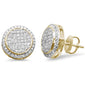 <span style="color:purple">SPECIAL!</span> .36ct G SI 10K Yellow Gold Round Diamond Micro Pave Stud Earrings