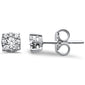 .25ct 10K White Gold Diamond Stud Earrings
