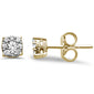 .25ct 10K Yellow Gold Diamond Stud Earrings