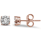 .24ct 14K Rose Gold Diamond Stud Earrings