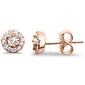 .23ct G SI 14K Rose Gold Diamond Stud Earrings