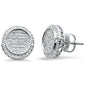 .35CT G SI 10K White Gold Diamond Micro Pave Stud Earrings