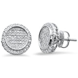<span>DIAMOND CLOSEOUT! </span>.35CT G SI 10K White Gold Diamond Micro Pave Stud Earrings