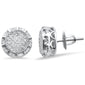 .29CT G SI 10K White Gold Diamond Micro Pave Stud Earrings