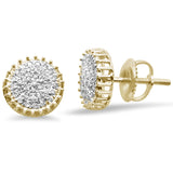 <span>DIAMOND CLOSEOUT! </span>.18CT G SI 10K Yellow Gold Diamond Micro Pave Stud Earrings