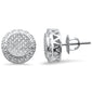 .17CT G SI 10K White Gold Diamond Micro Pave Stud Earrings