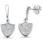 <span style="color:purple">SPECIAL!</span> .22CT G SI 10K White Gold Diamond Drop Dangle Earrings