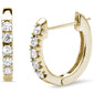 .26ct G SI 14K Yellow Gold Diamond Hoop Earrings