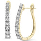 <span style="color:purple">SPECIAL!</span> .32ct G SI 10K Yellow Gold Diamond Hoop Earrings