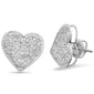 <span style="color:purple">SPECIAL!</span> .53ct G SI 10K White Gold Diamond Heart Earrings