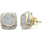 <span style="color:purple">SPECIAL!</span> .40CT G SI 10K Yellow Gold Diamond Micro Pave Stud Earrings