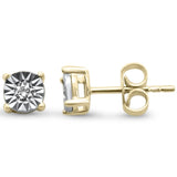 <span>¡LIQUIDACIÓN DE DIAMANTES! </span>Pendientes de oro amarillo de 14 quilates con diamantes de 0,14 ct, color G, pureza SI